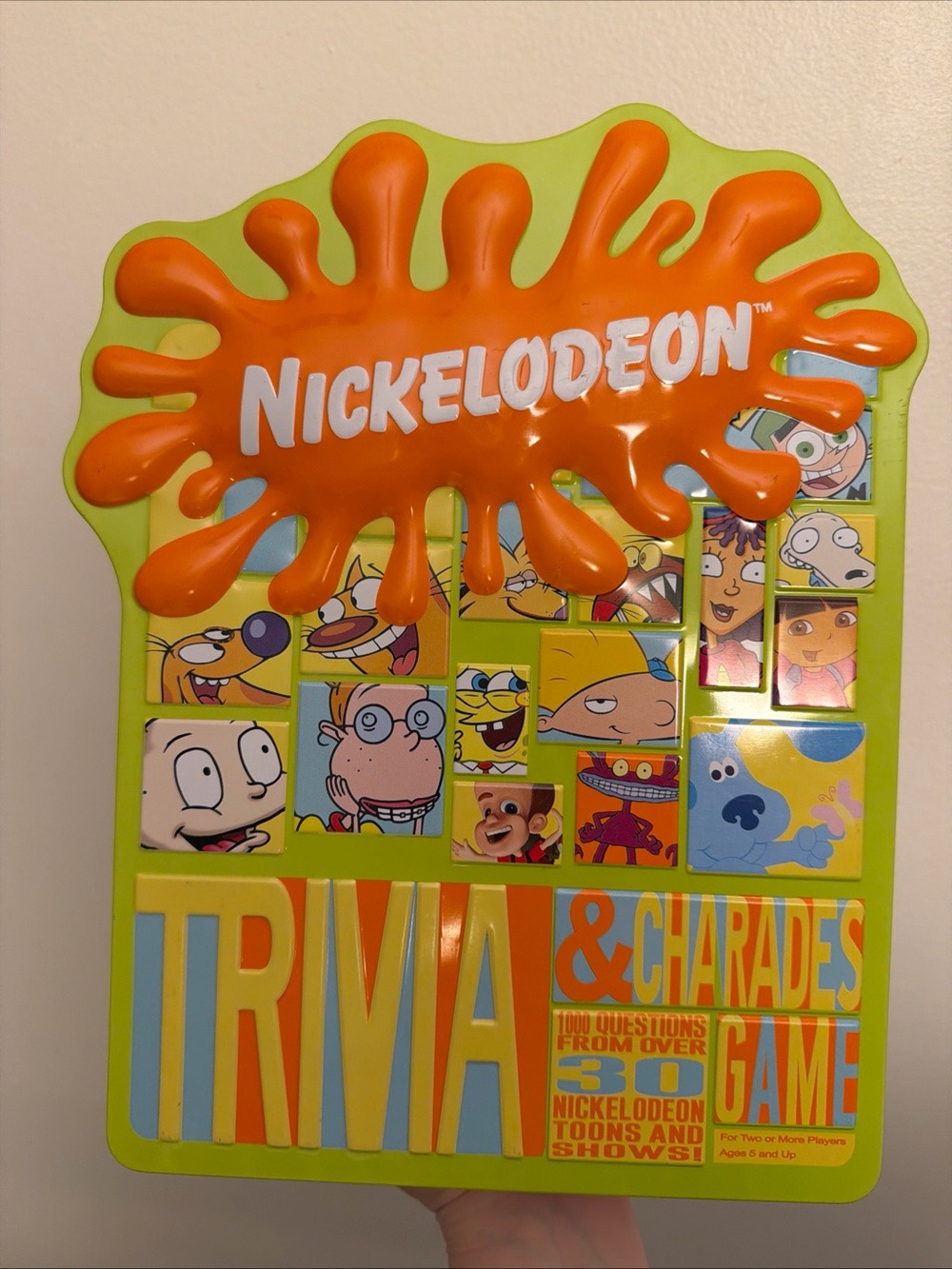 Nickelodeon Kids Trivia & Charades Game - Green and Orange